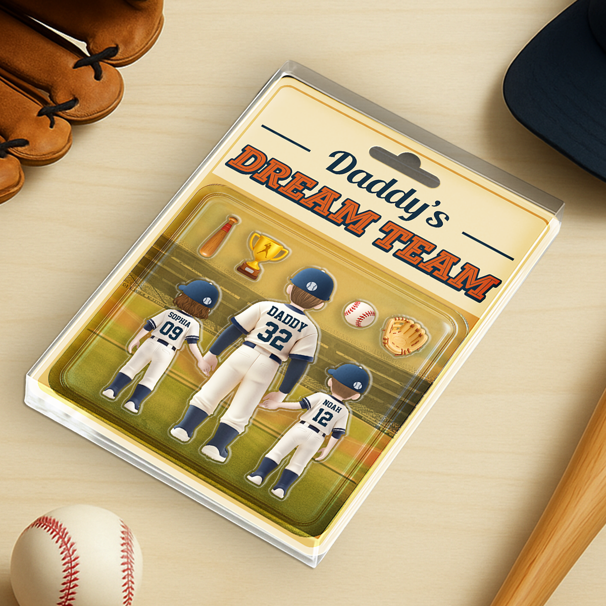 Daddy Dream Team - Personalized Custom Acrylic Plaque