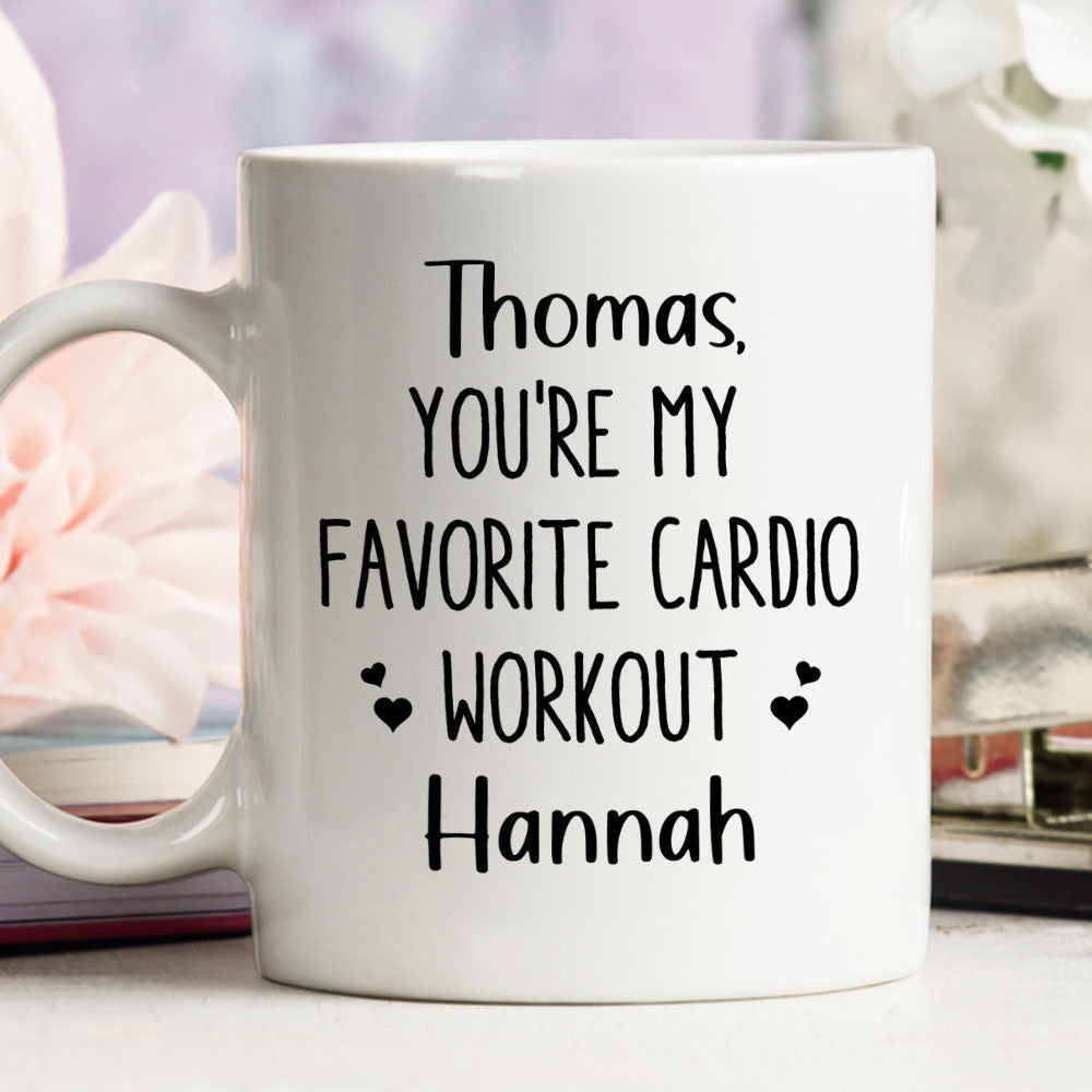 My Favorite Cardio - Personalized Custom Coffee Mug