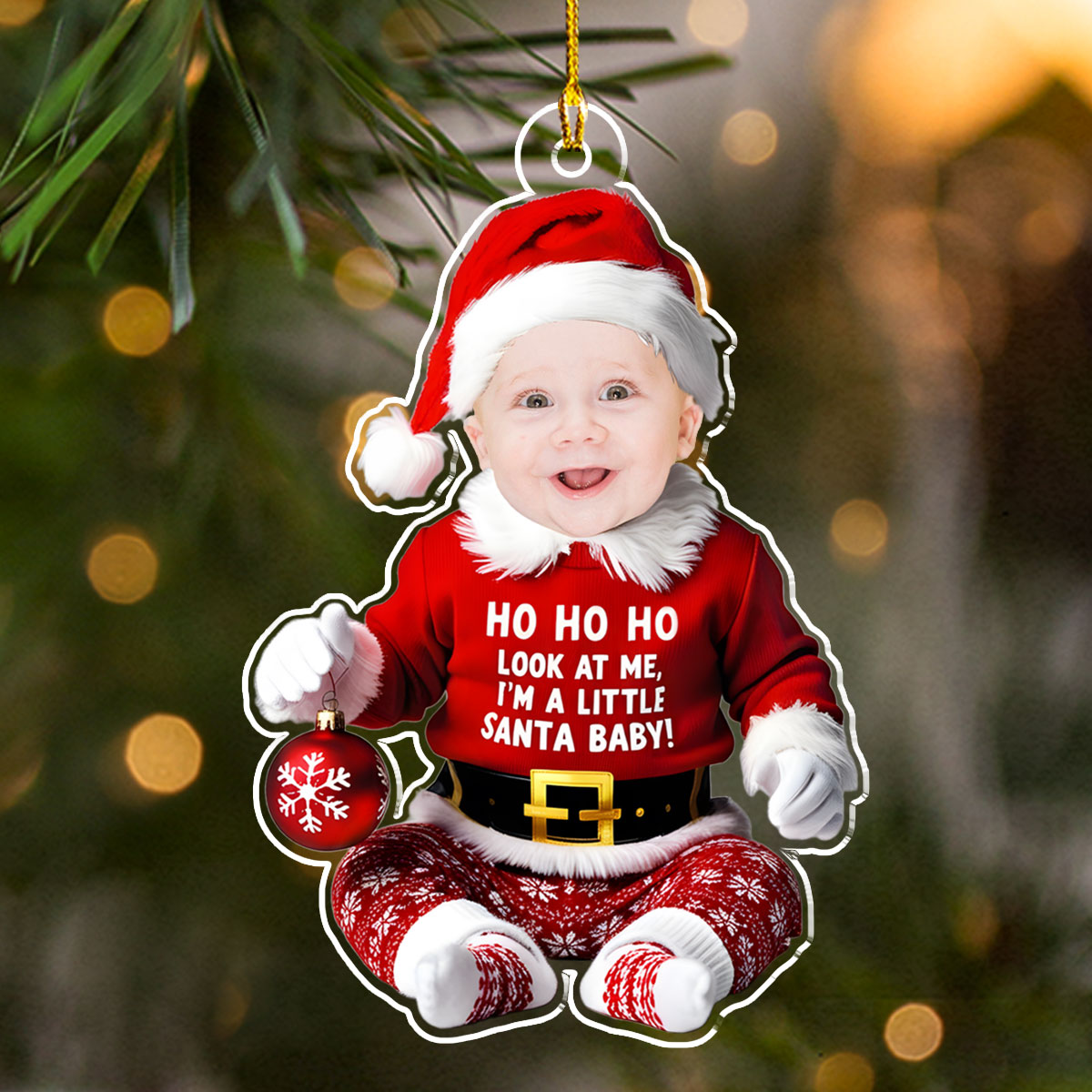 I Am A Little Santa Baby - Personalized Custom Acrylic Ornament