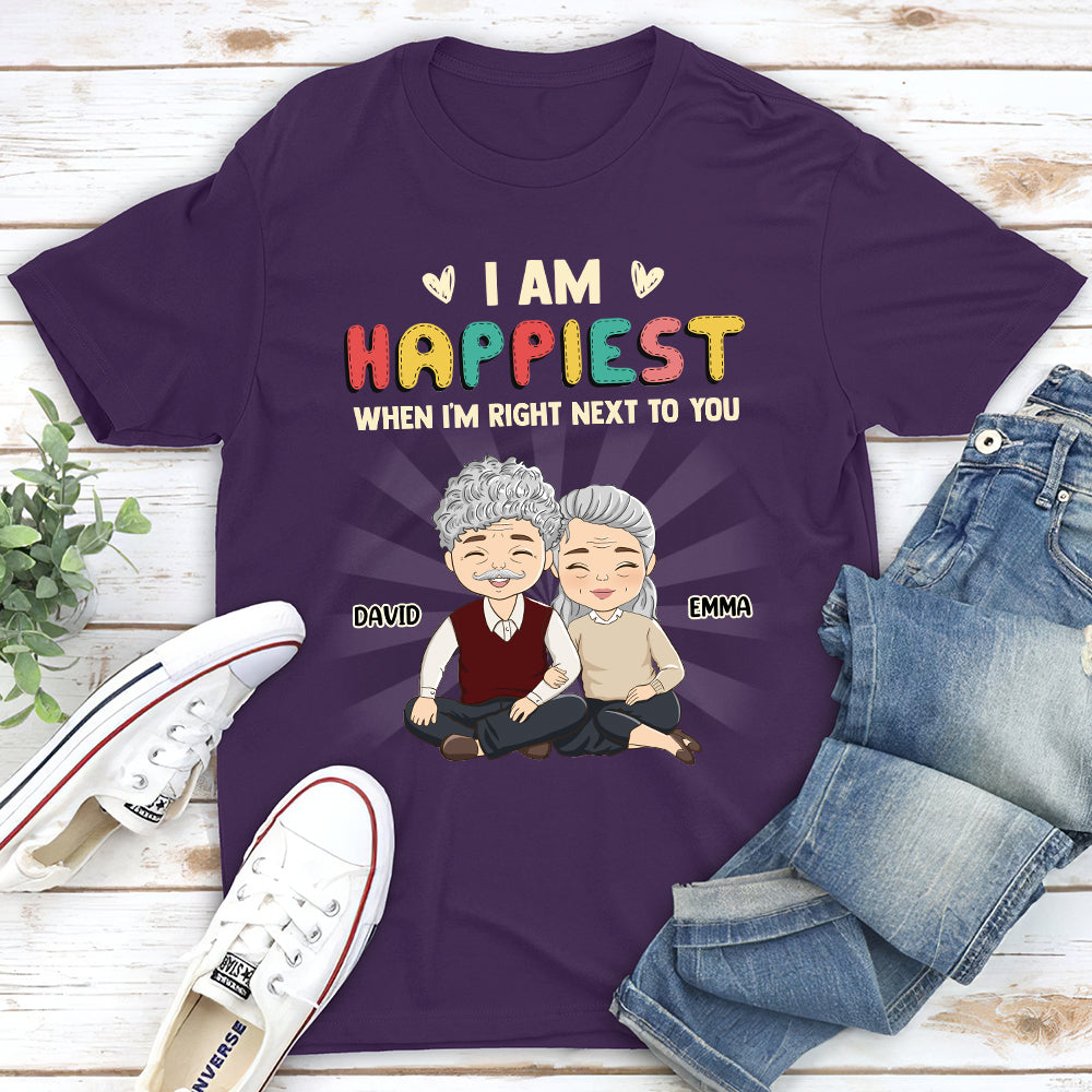 I Am Happiest When - Personalized Custom Classic T-shirt