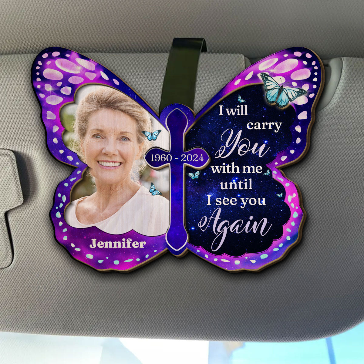 Always Beside You - Personalized Custom Car Visor Clip
