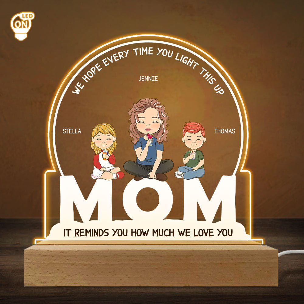 How Much I Love You - Personalized Custom LED Light