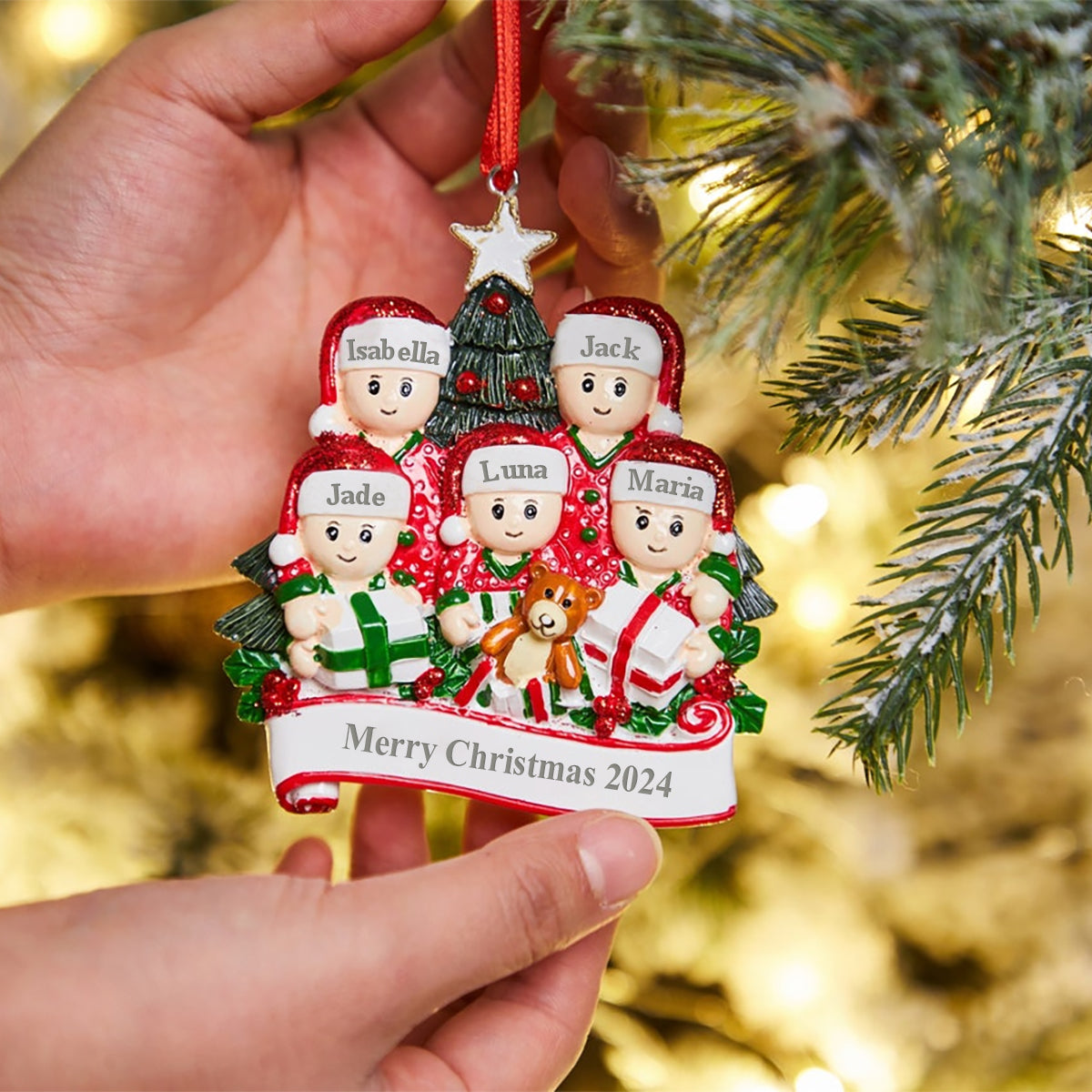 Merry Christmas - Personalized Custom Resin Ornament