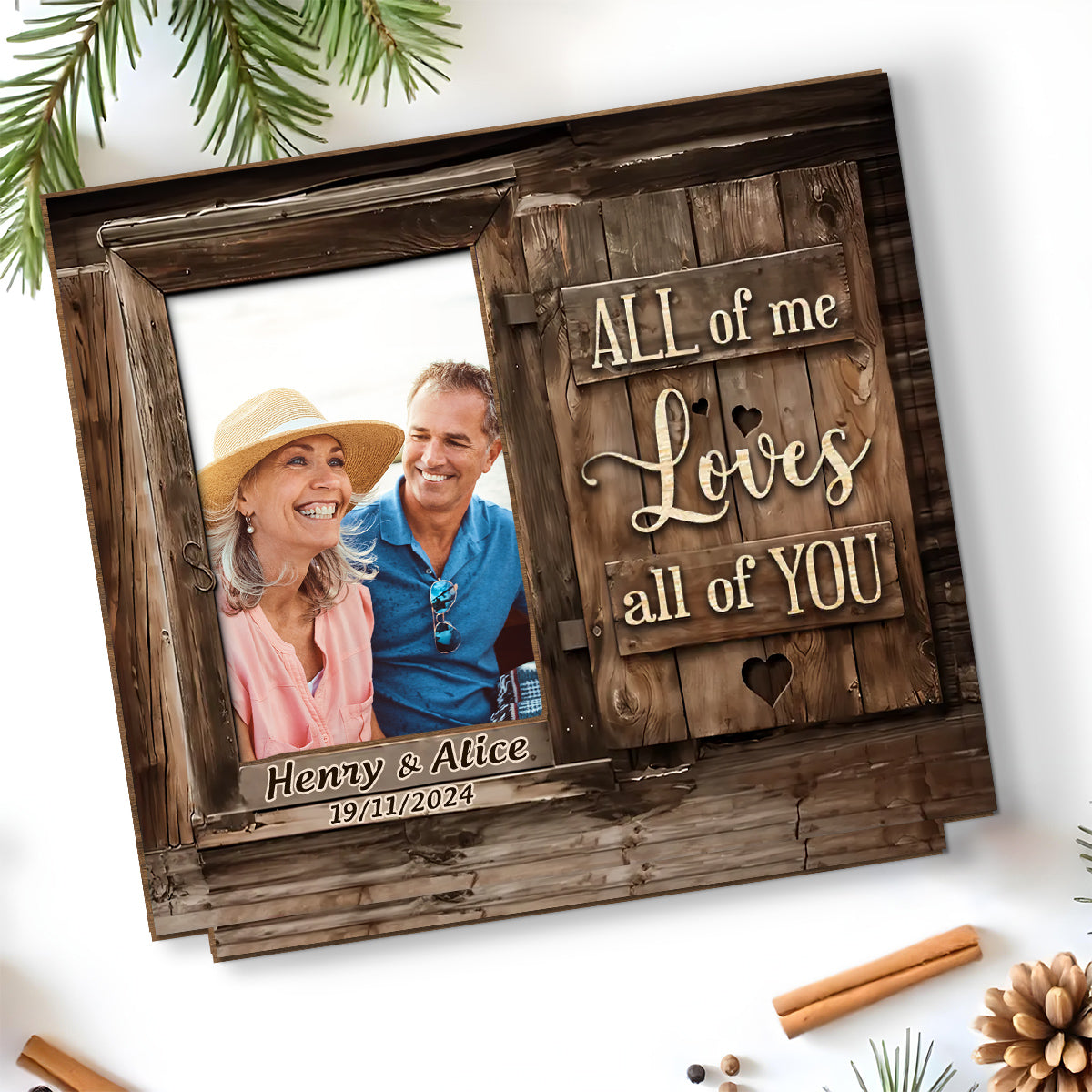 God Knew My Heart Needed You - Personalized Custom 2-Layer Wood Plaque With Flat Base