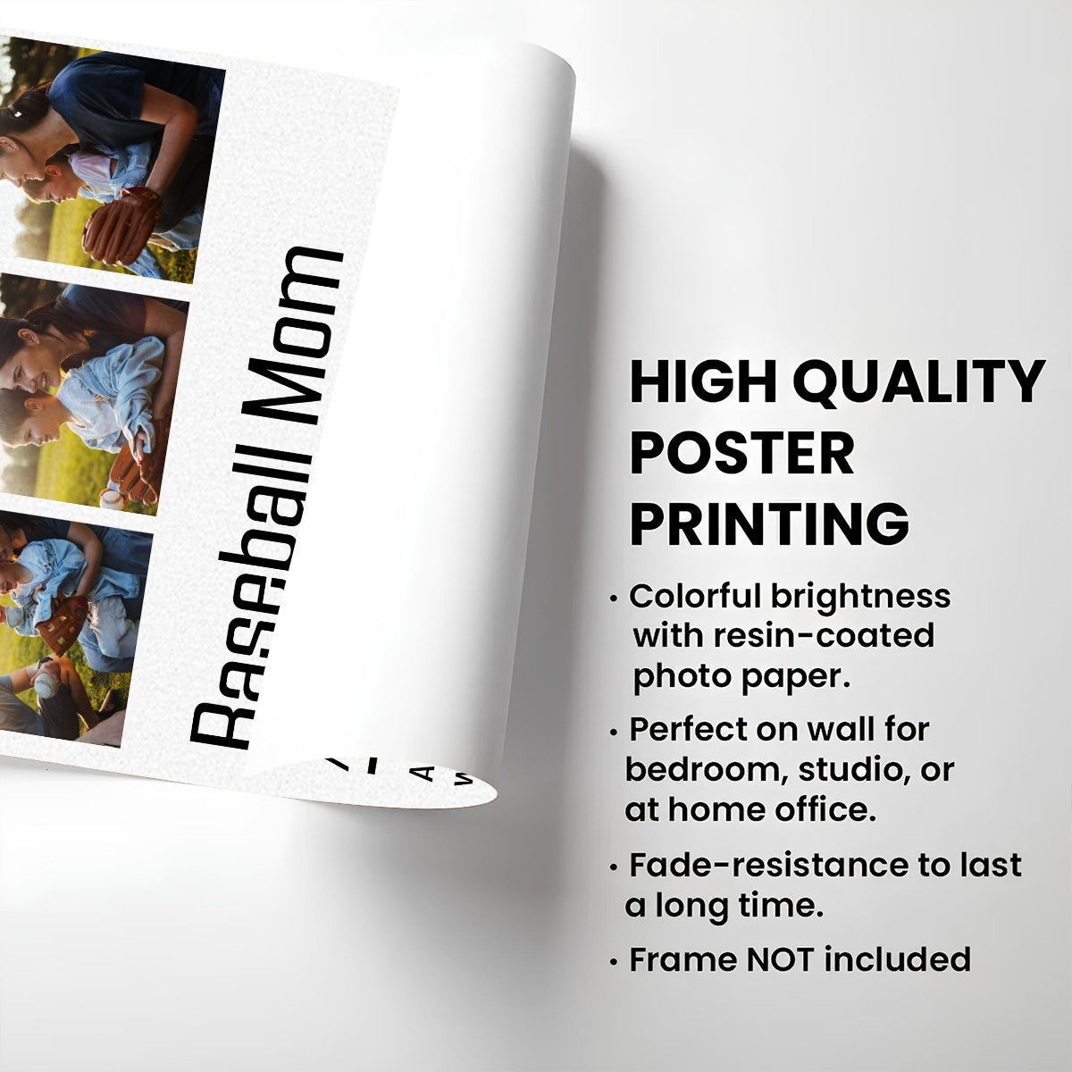 Baseball Moms Never Miss Games - Personalized Custom Poster