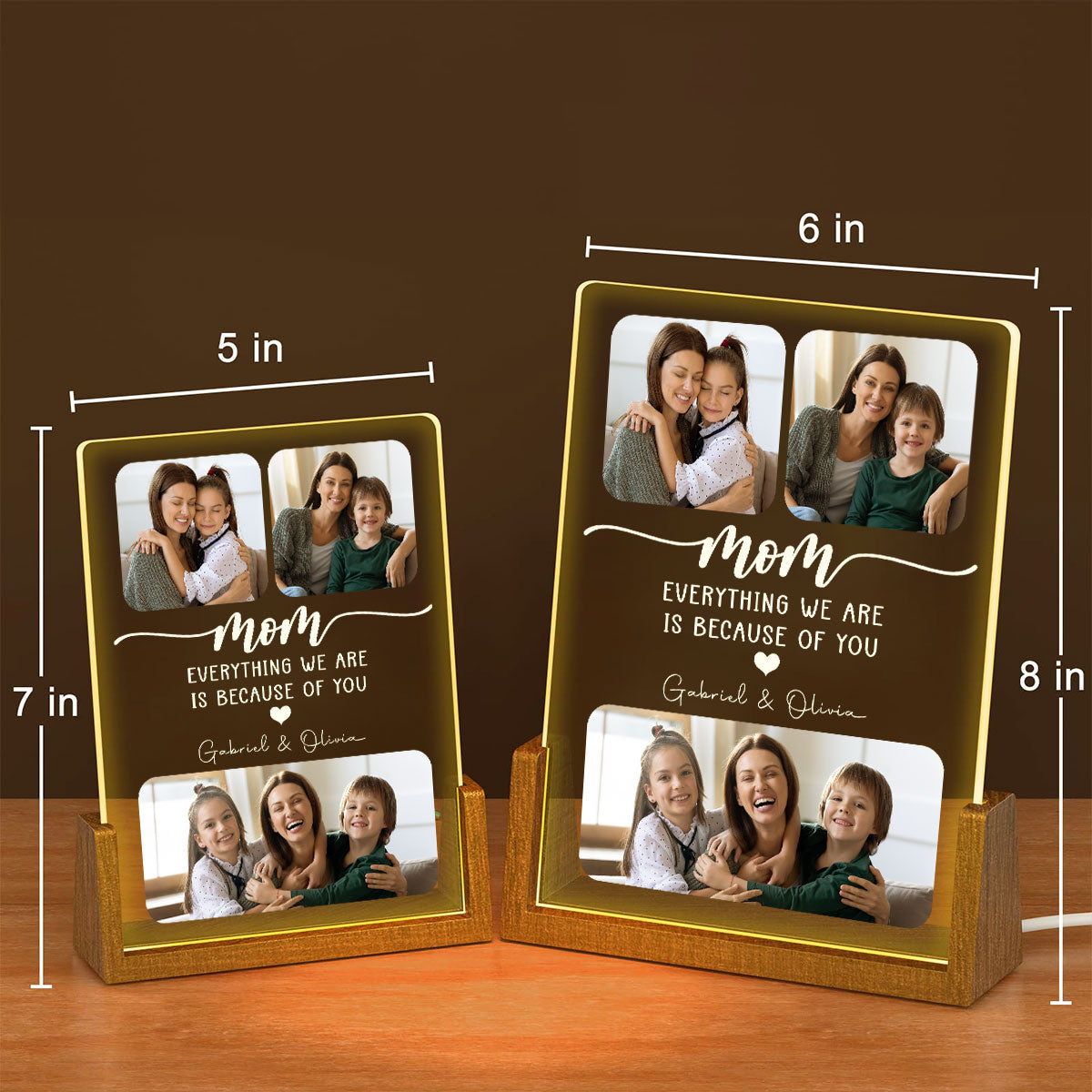 Forever Blessed To Have You - Personalized Custom Plaque With Walnut Base