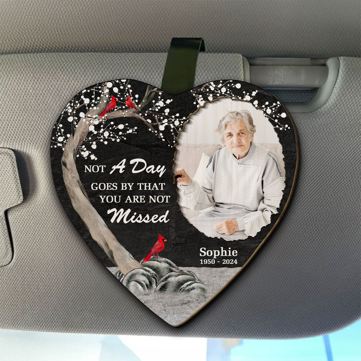 Miss And Love - Personalized Custom Car Visor Clip