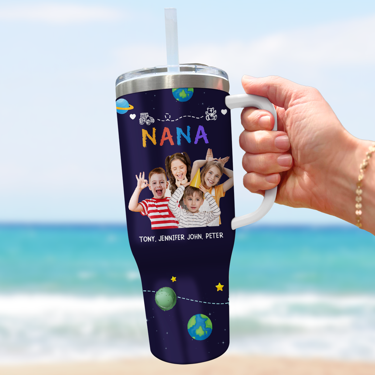 Nana Mama Mommy Grandma - Personalized Custom 40 Oz Tumbler
