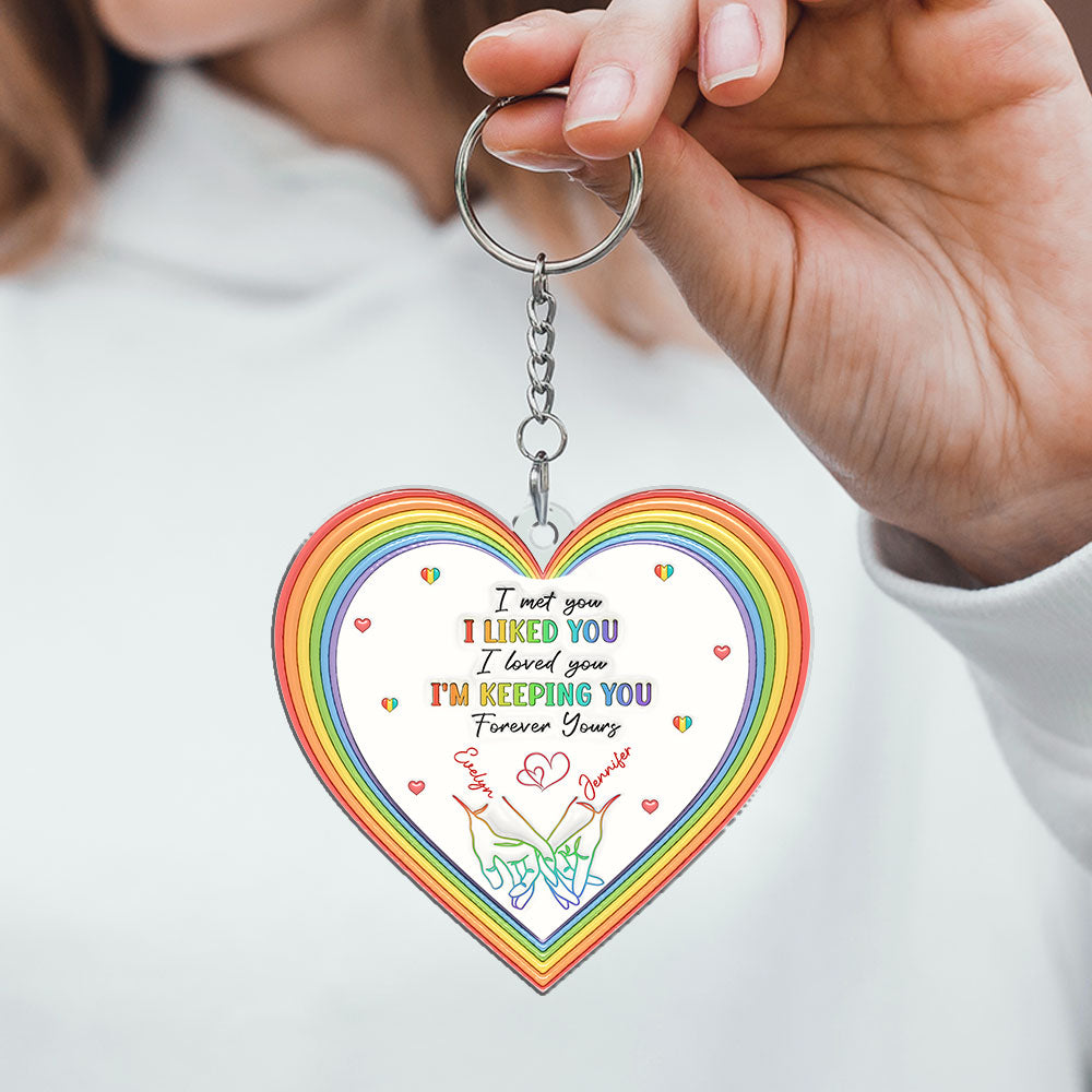Love is Love - Personalized Custom Acrylic Keychain