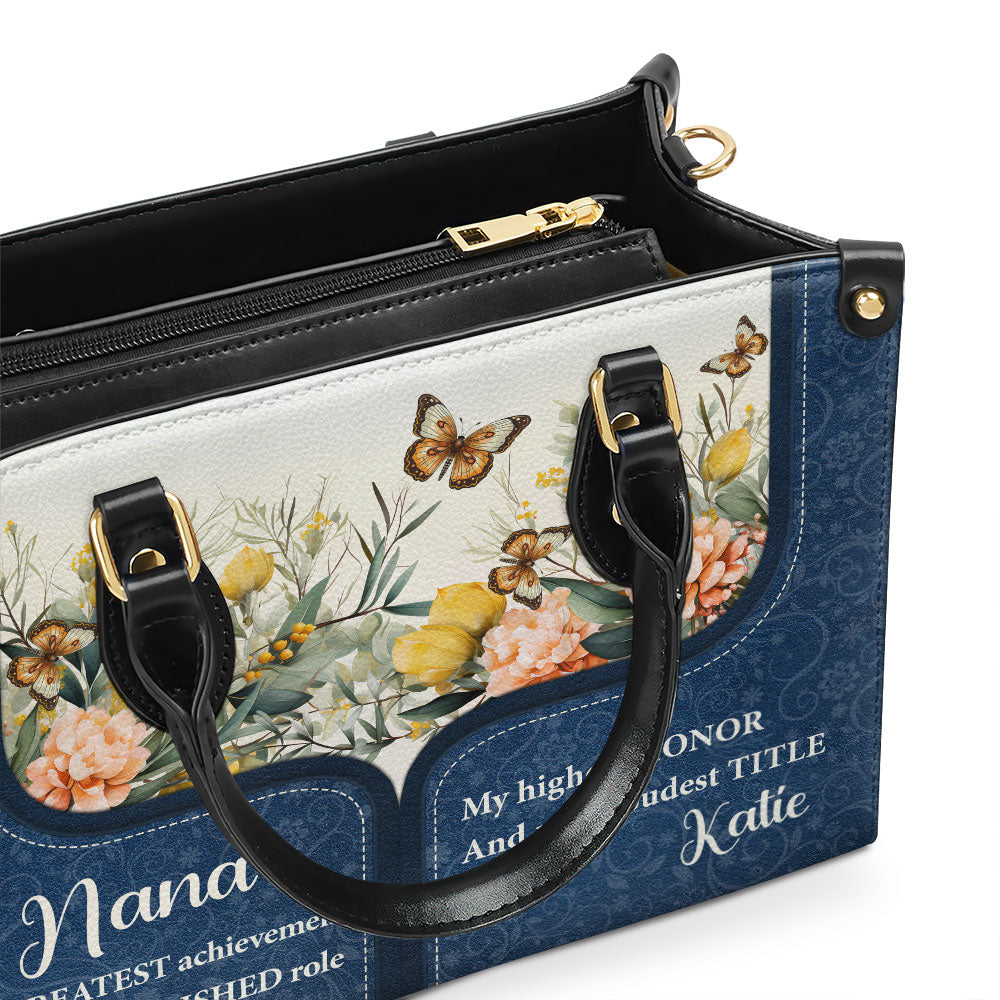 My Highest Honor - Personalized Custom Leather Bag