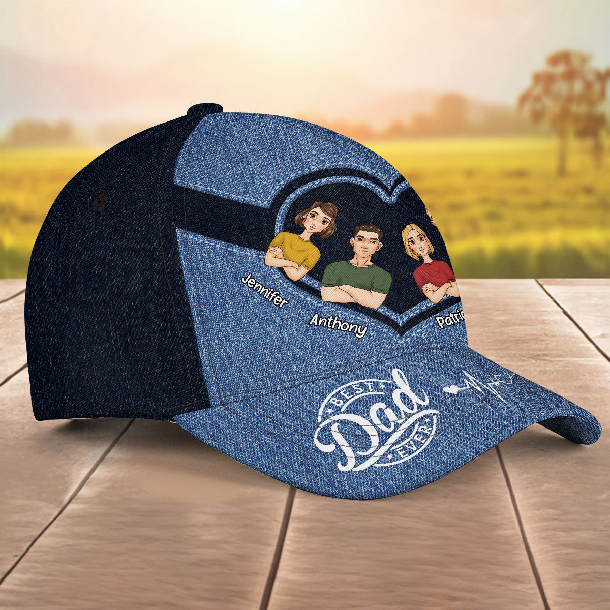 Best Dad Ever Happy Fathers Day - Personalized Classic Cap