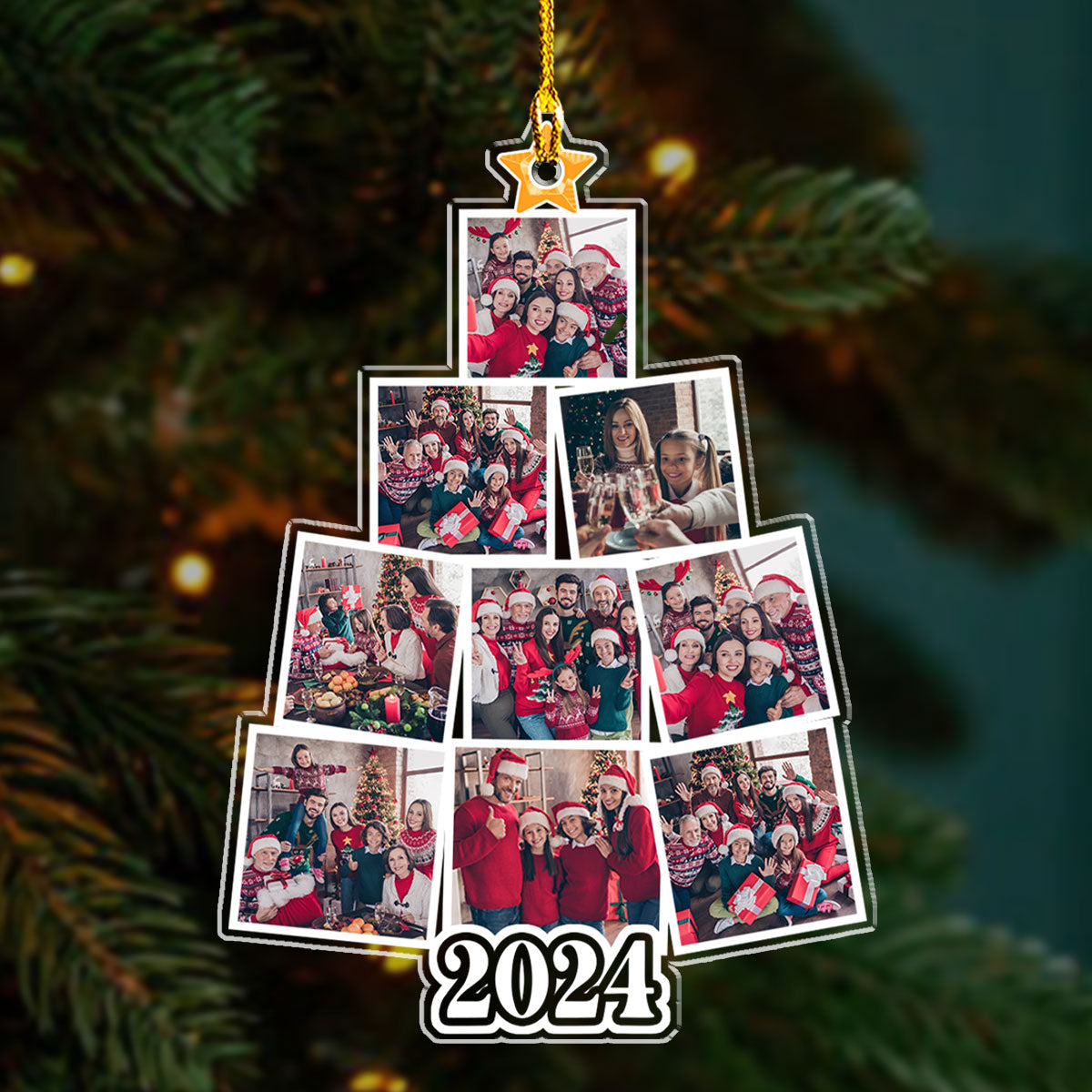 Custom Photo Christmas Tree - Personalized Custom Acrylic Ornament
