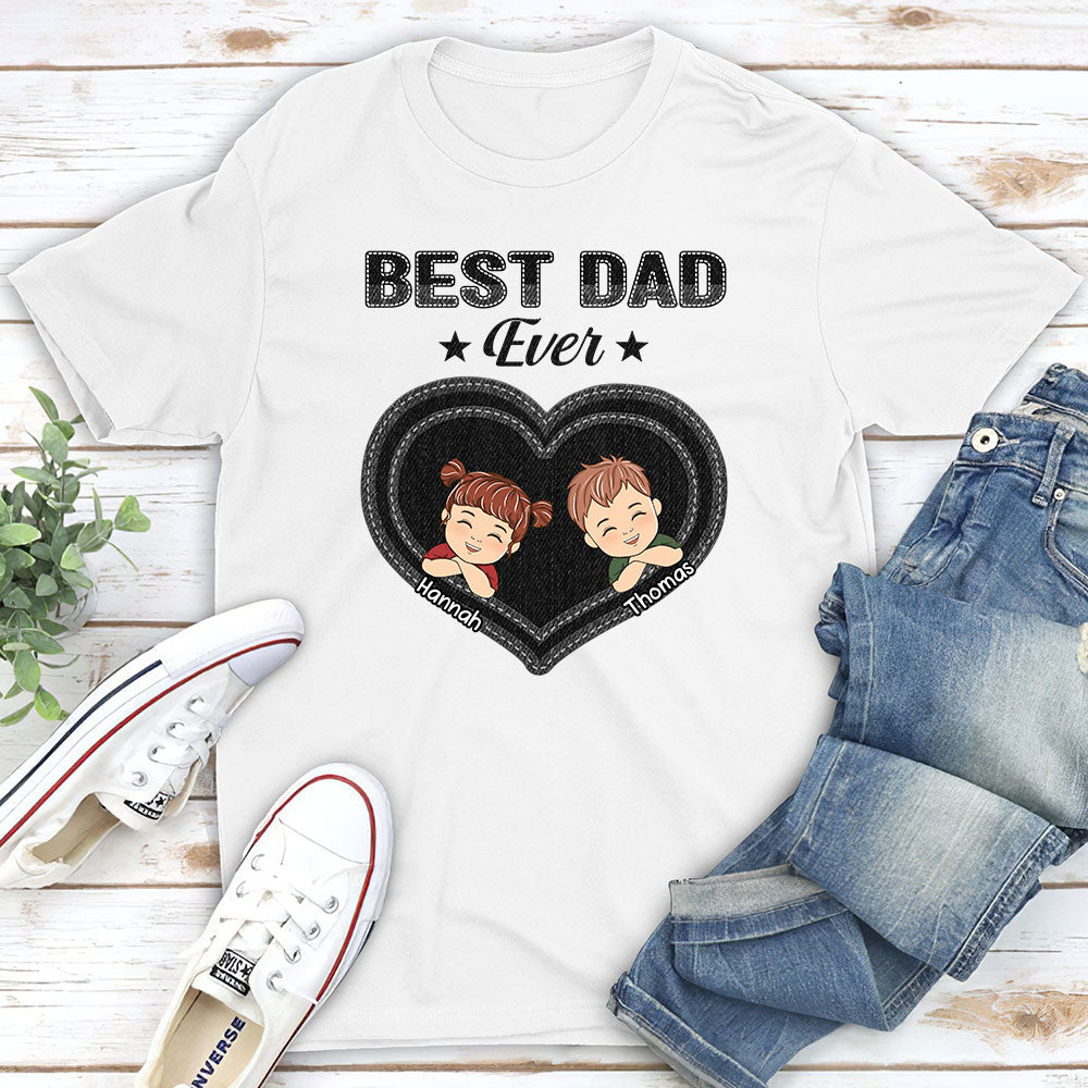 Best Dad Papa Ever - Personalized Custom Shirt