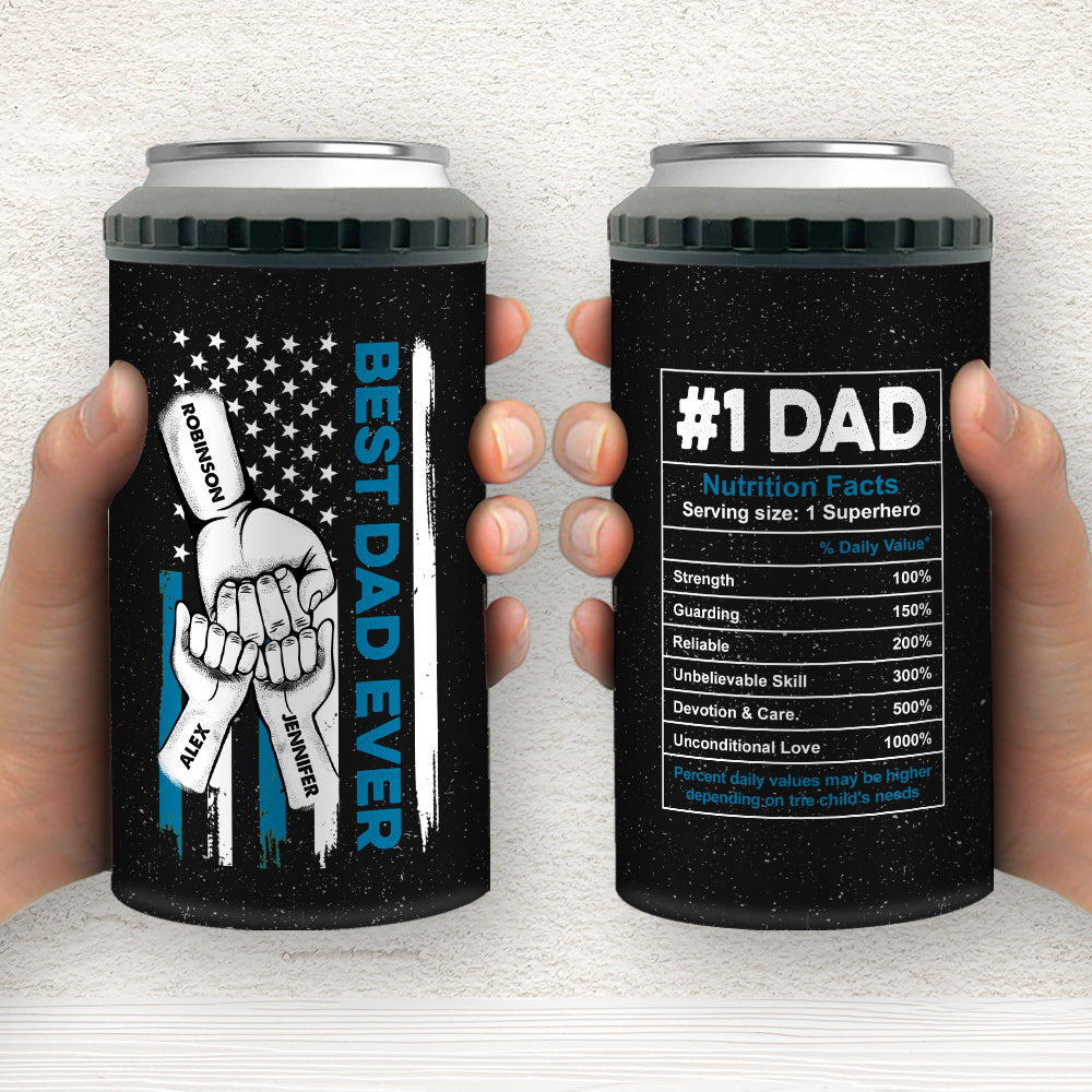 Best Dad Ever Hand Pump - Personalized Custom Can Cooler Tumbler