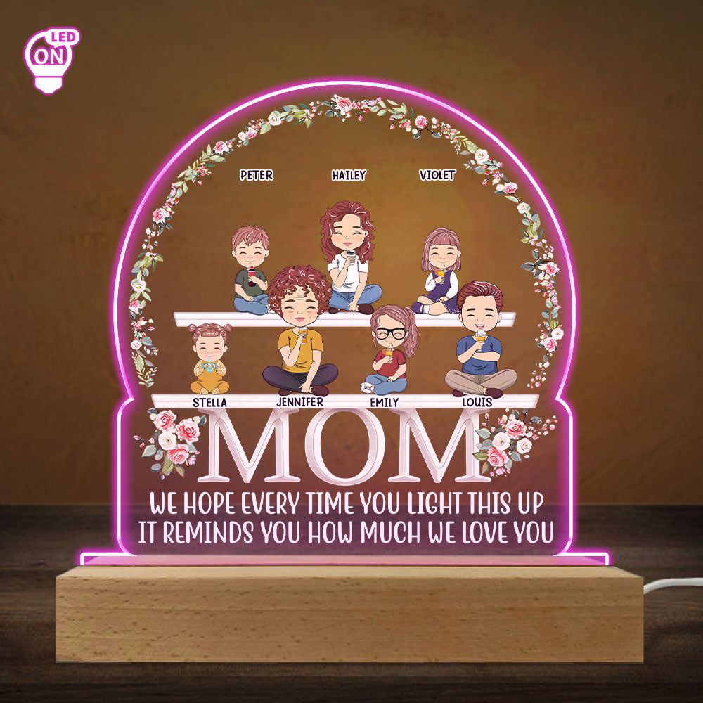 How Much We Love You - Personalized Custom LED Light