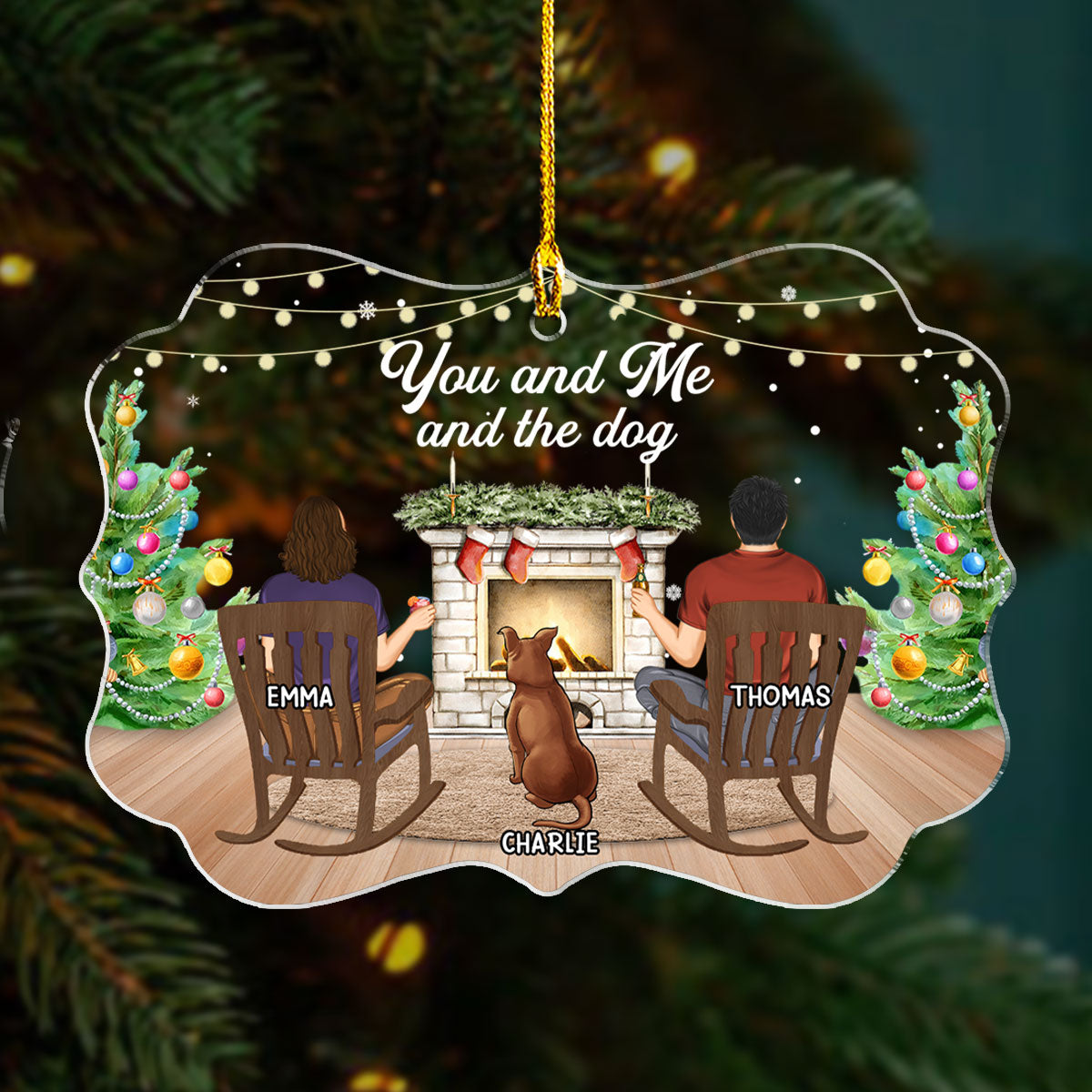 You And Me - Personalized Custom Acrylic Ornament