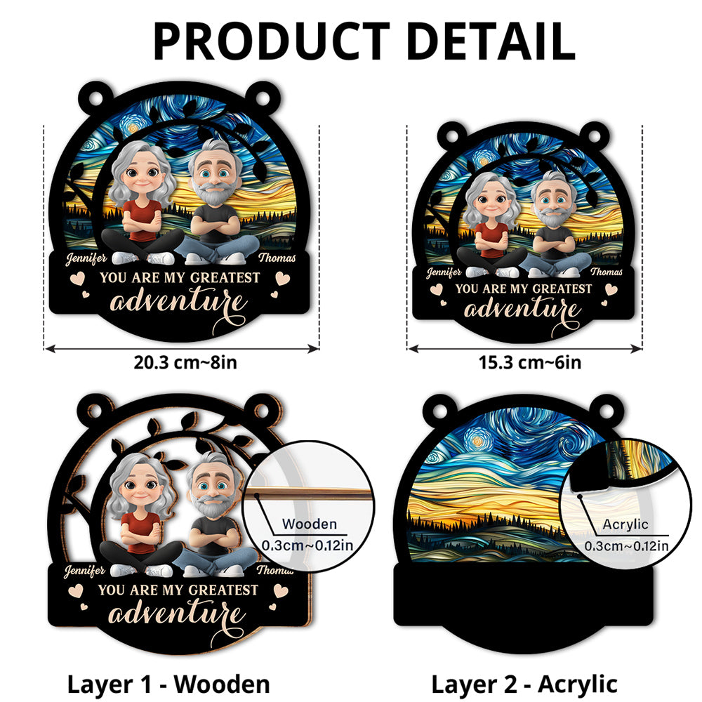 My Greatest Adventure - Personalized Custom Suncatcher