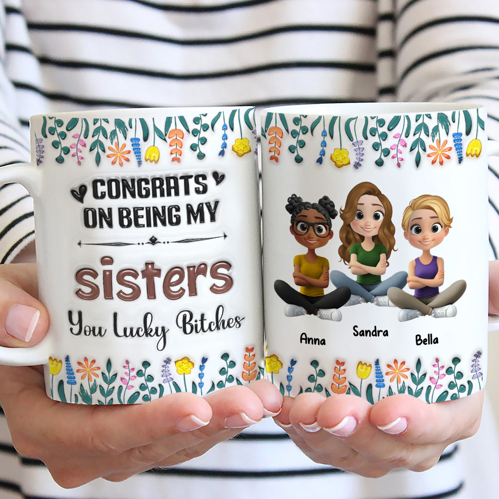 Congrats On Being My Forever Bestie - Personalized Custom 3D Inflated Effect Mug