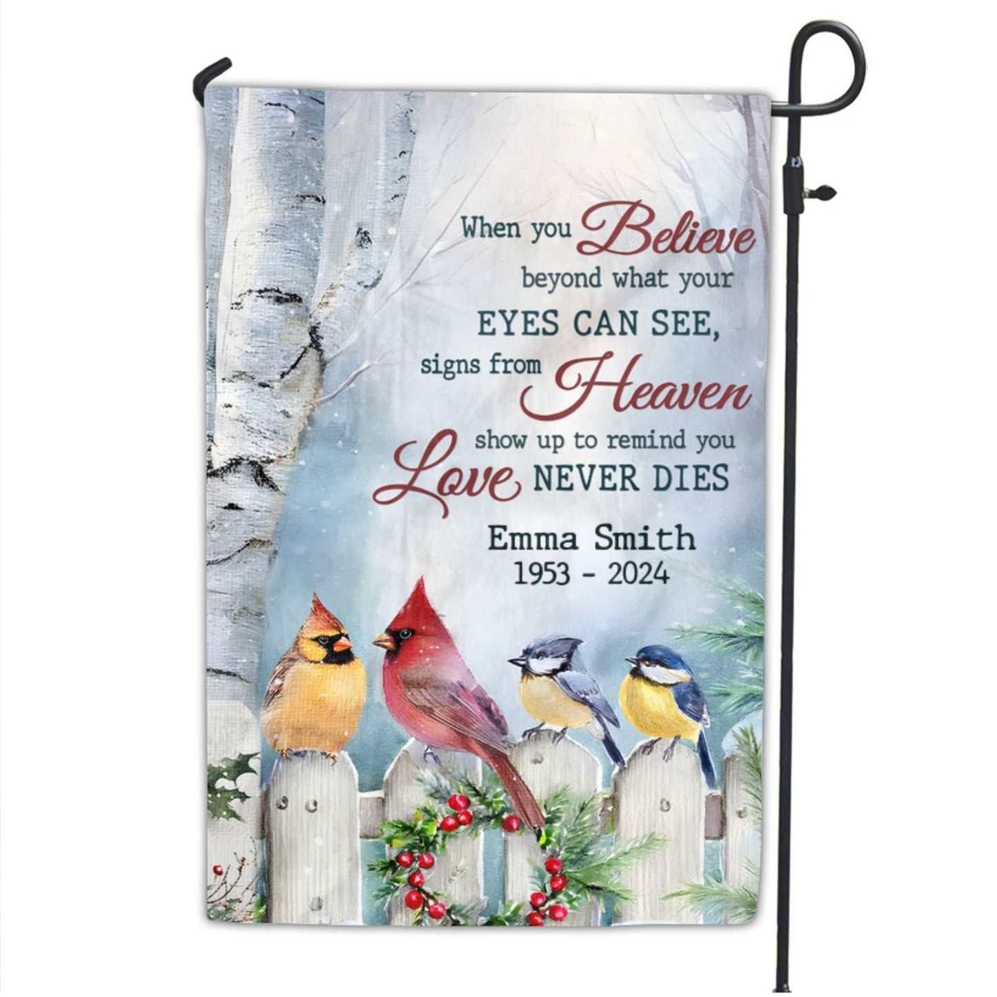 Forever Cherished, Never Forgotten - Personalized Custom Flag