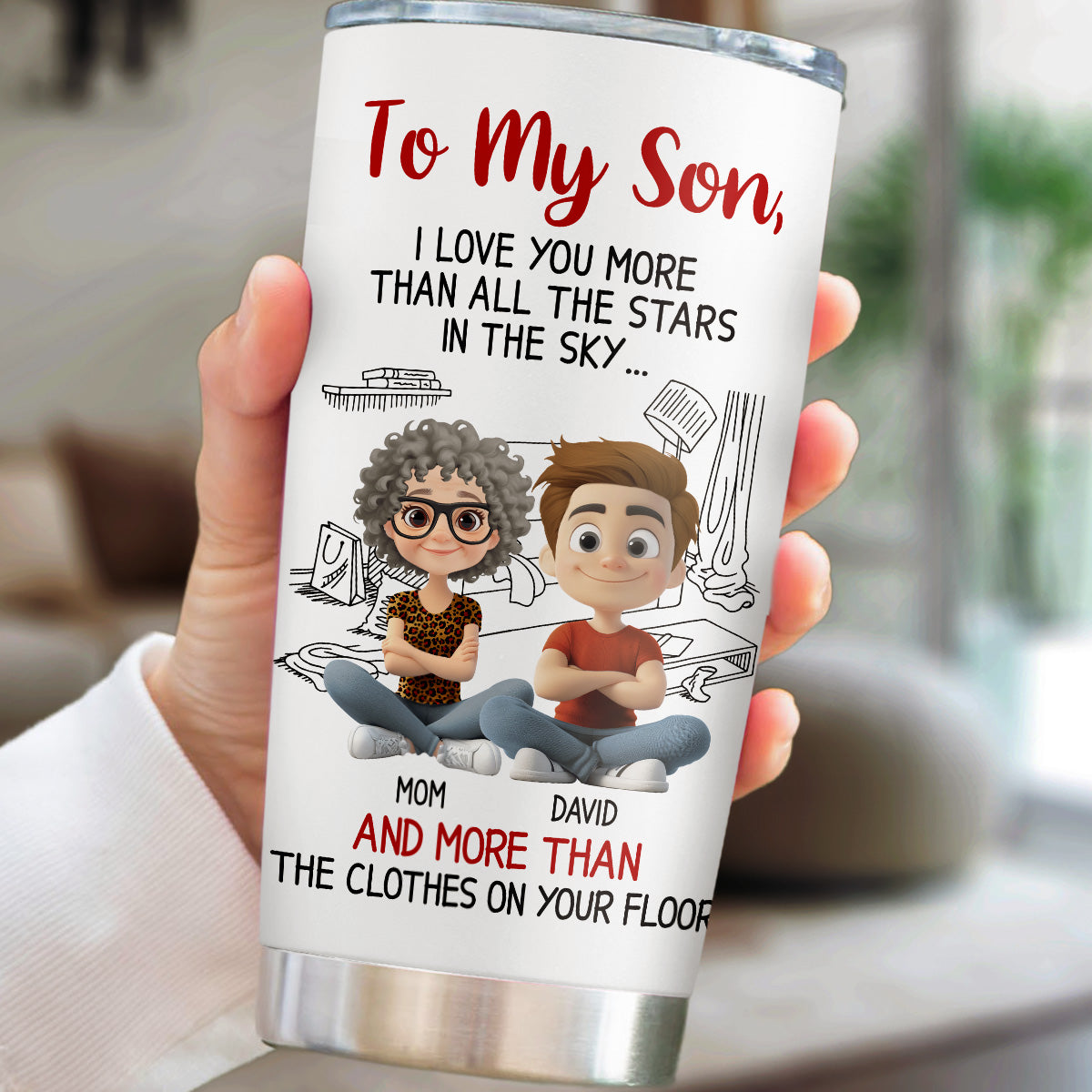 Love You Always My Son - Personalized Custom Tumbler