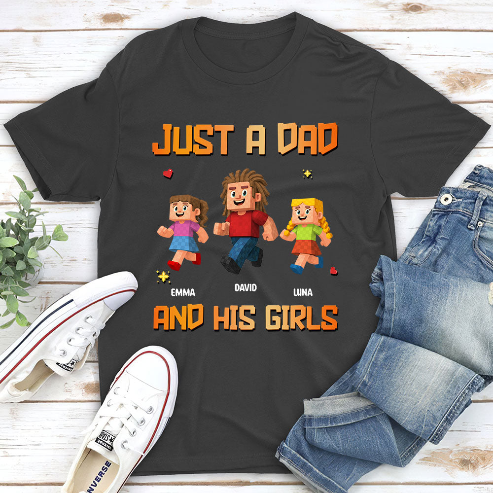Just A Dad - Personalized Custom Shirt