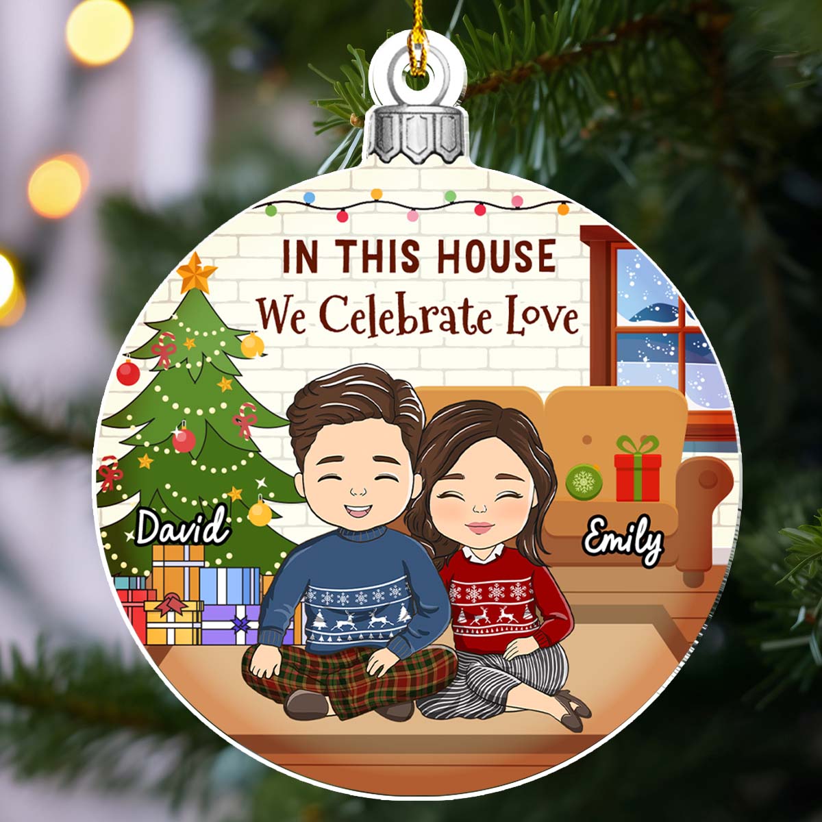 First Christmas In Our New Home 2024 - Personalized Custom Acrylic Ornament