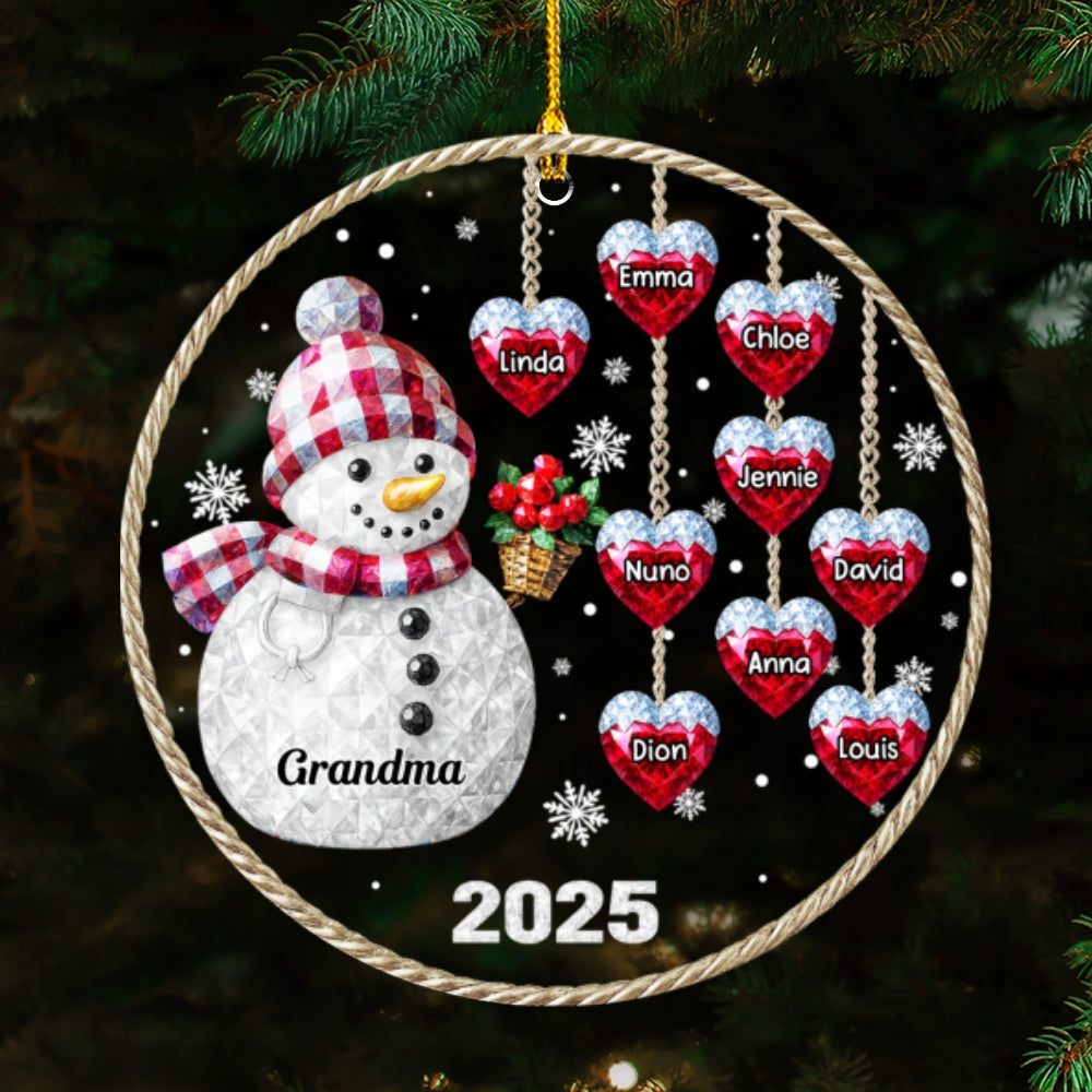 Family Name 2025 - Personalized Custom Acrylic Ornament