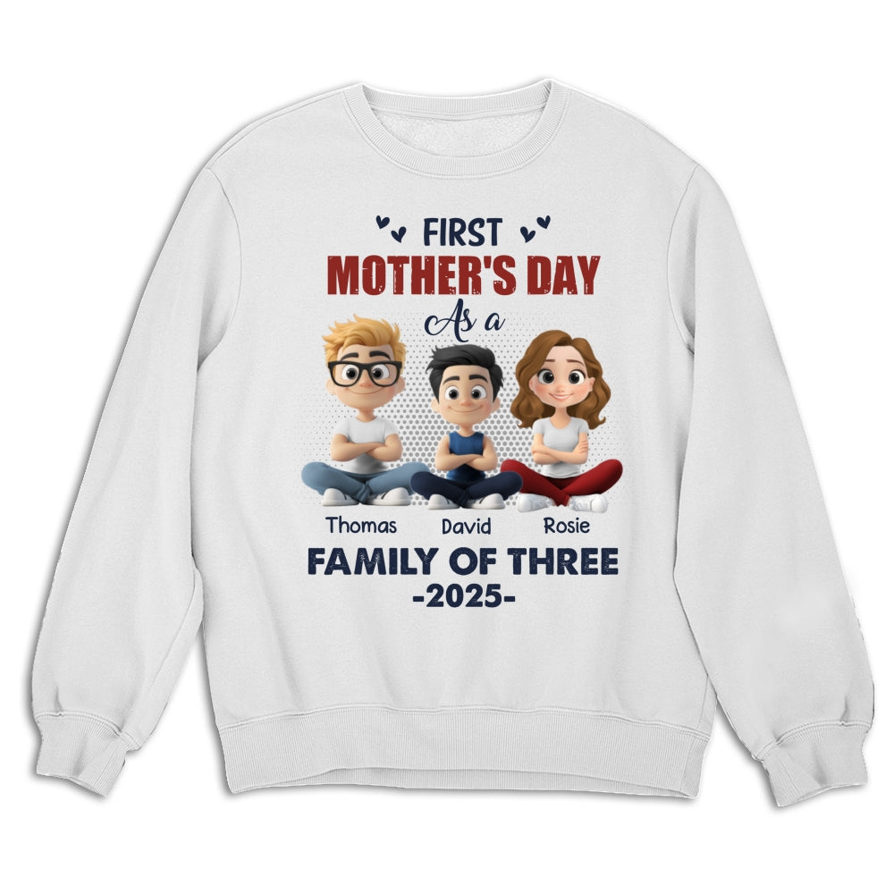 First Mother Day As A Family - Personalized Custom Shirt