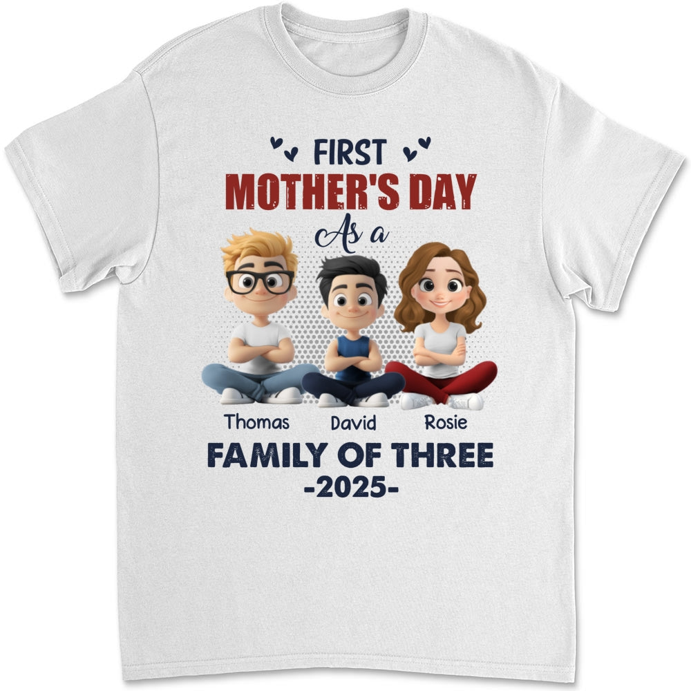 First Mother Day As A Family - Personalized Custom Shirt