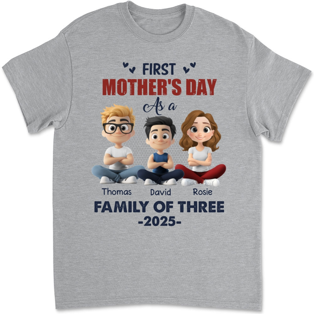 First Mother Day As A Family - Personalized Custom Shirt