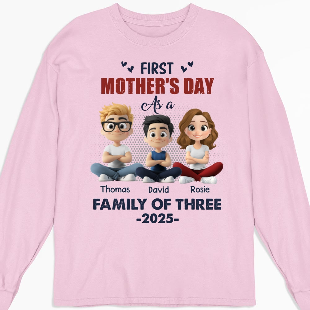 First Mother Day As A Family - Personalized Custom Shirt