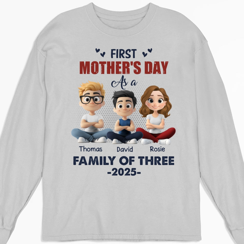 First Mother Day As A Family - Personalized Custom Shirt