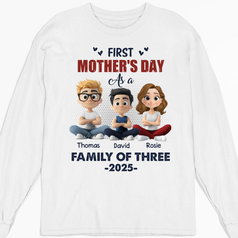 First Mother Day As A Family - Personalized Custom Shirt