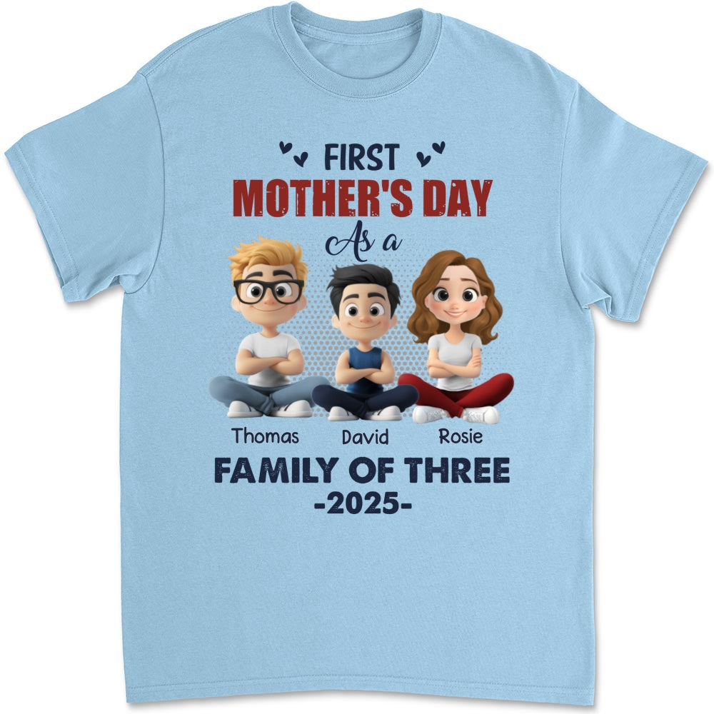 First Mother Day As A Family - Personalized Custom Shirt