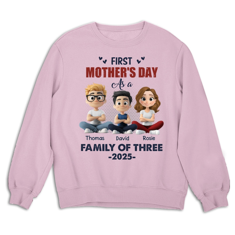 First Mother Day As A Family - Personalized Custom Shirt