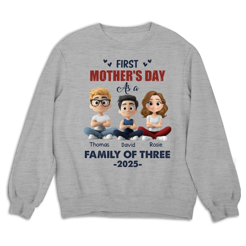 First Mother Day As A Family - Personalized Custom Shirt