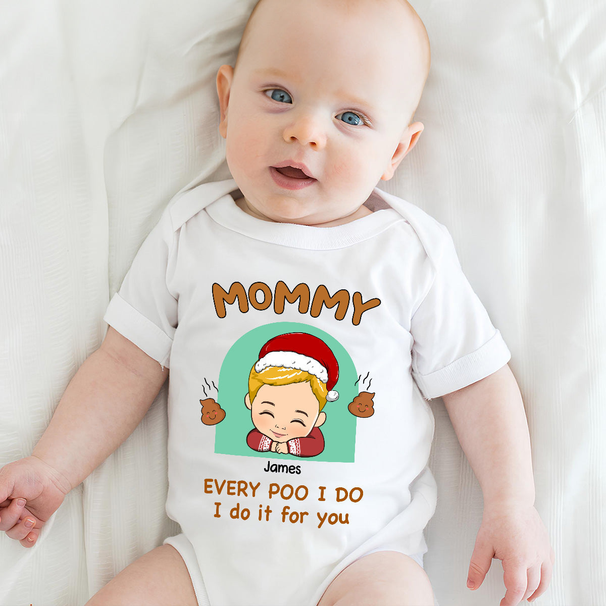 Every Poo I Do I Do It For You - Personalized Custom Baby Onesie