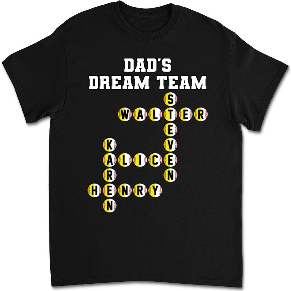 Daddy Dream Team - Personalized Custom Shirt