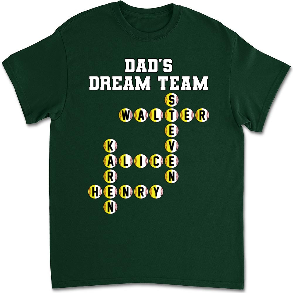 Daddy Dream Team - Personalized Custom Shirt