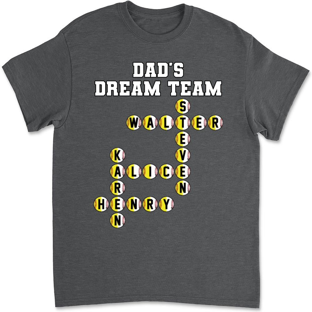 Daddy Dream Team - Personalized Custom Shirt