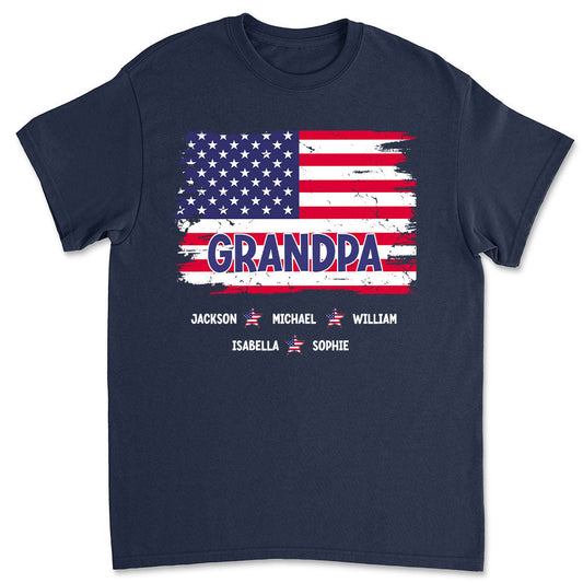 Grandpa Stars - Personalized Custom Shirt