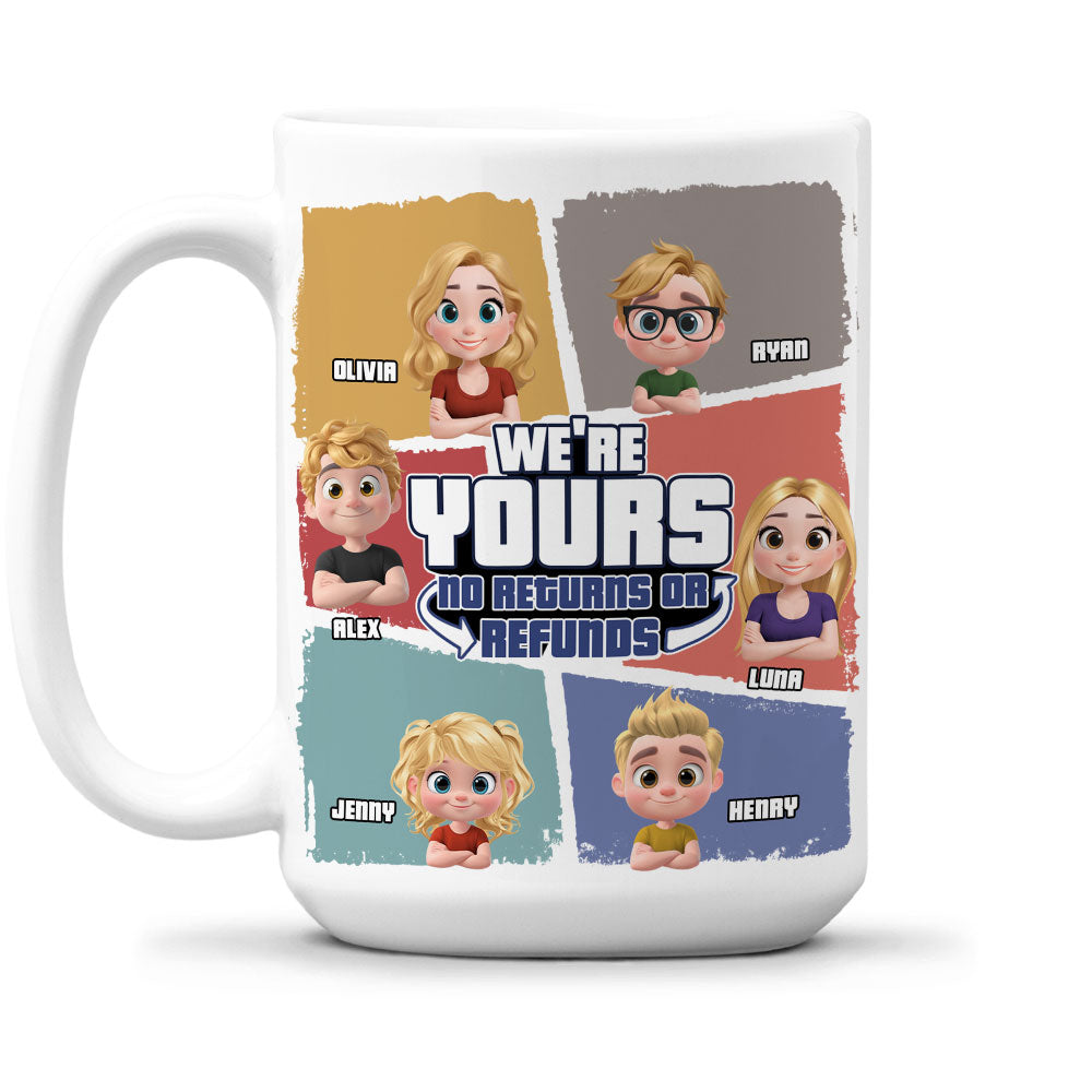 To Dad No Returns Or Refunds - Personalized Custom Coffee Mug