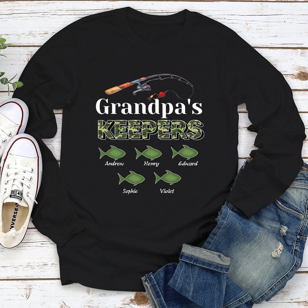 Grandpa Keepers - Personalized Custom Shirt