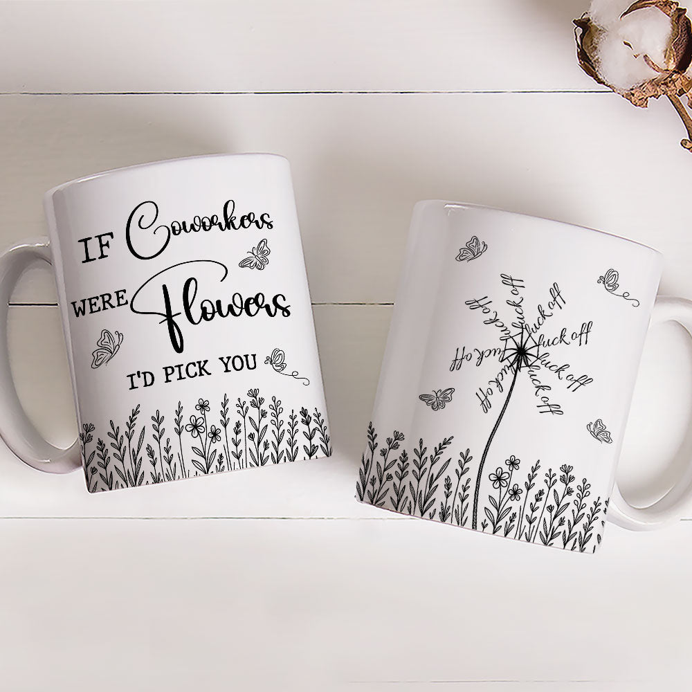 This Flower Swears In Whispers - Personalized Custom Coffee Mug