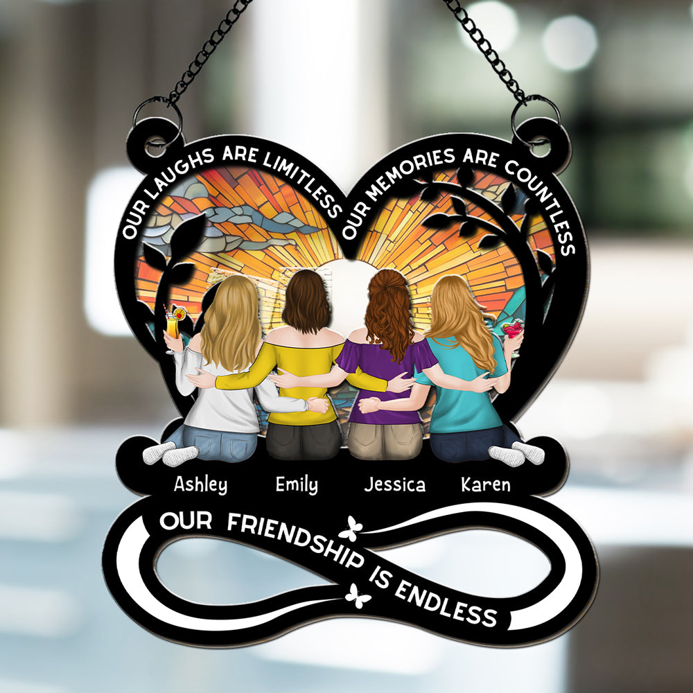Our Laughs Are Limitless - Personalized Custom Suncatcher