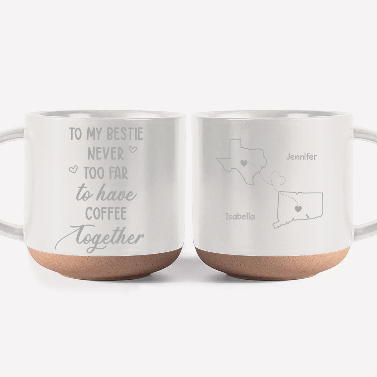 Still Having Coffee Together - Personalized Custom Engraved Pottery Mug