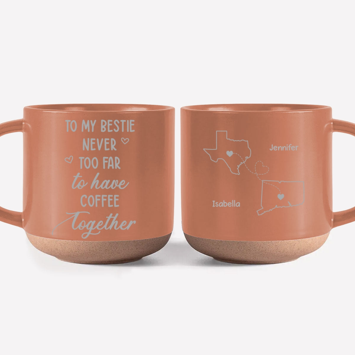 Still Having Coffee Together - Personalized Custom Engraved Pottery Mug