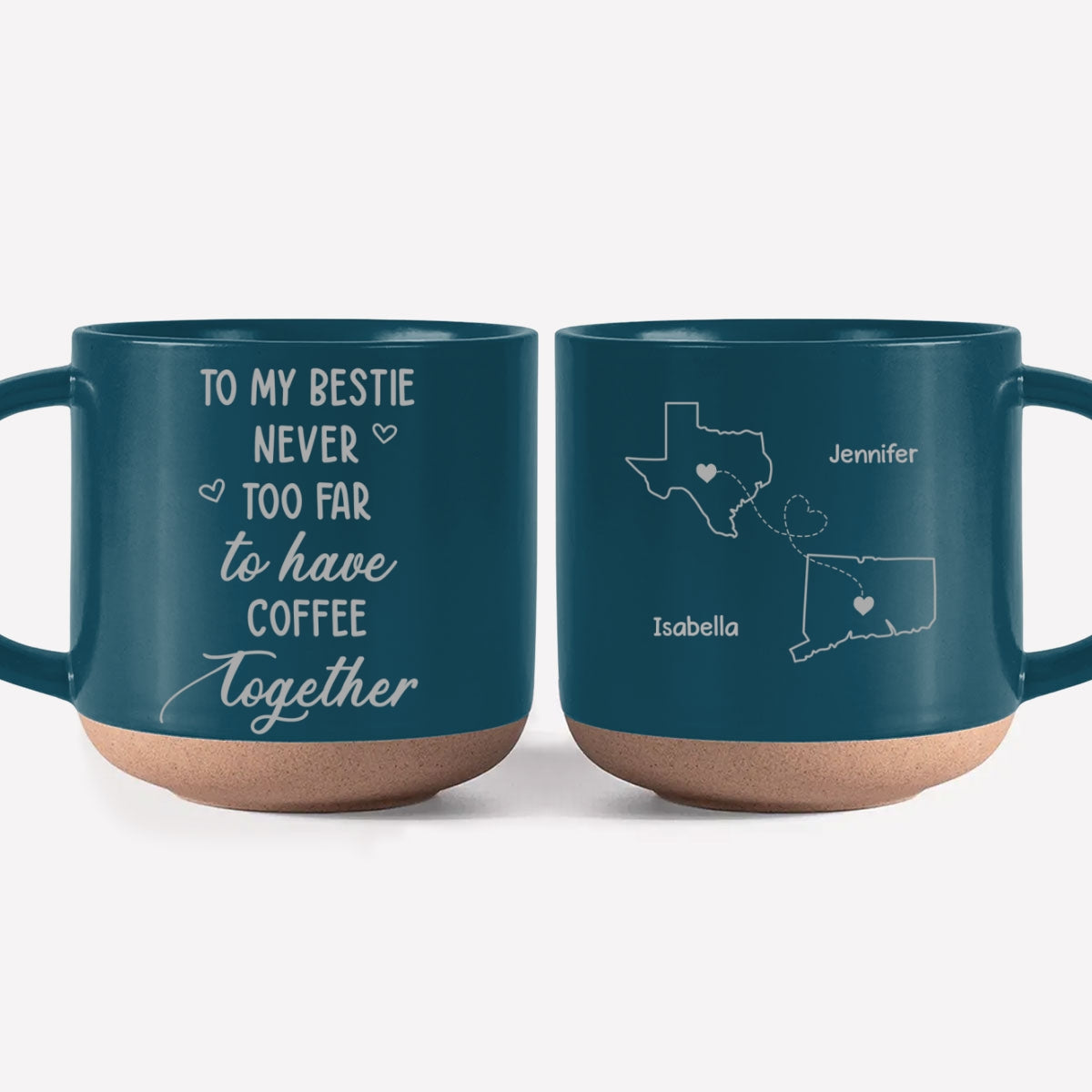 Still Having Coffee Together - Personalized Custom Engraved Pottery Mug