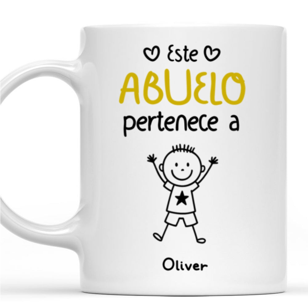 El Mejor Abuelo Del Mundo - Taza Personalizada de Café