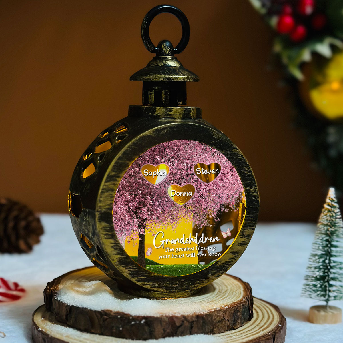 Fill A Place In Your Heart - Personalized Custom Christmas Lantern